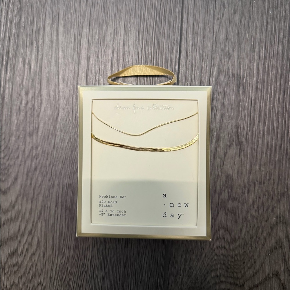 a new day Gold Plated Necklace Set